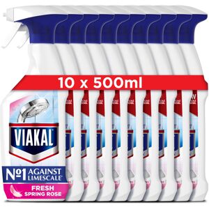 Viakal Limescale Remover Spray, Bathroom Cleaner Spray, Fresh Spring Rose Scent, Viakal Limescale Remover Spray, Bathroom Cleaner Spray, Fresh Spring Rose Scent,