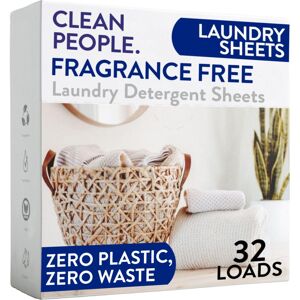 THE CLEAN PEOPLE Clean People Laundry Detergent Sheets - Recyclable Packaging, Hypoallergenic, St THE CLEAN PEOPLE Clean People Laundry Detergent Sheets - Recyclable Packaging, Hypoallergenic, St