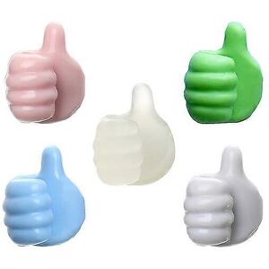 Unbranded (As show, One size) Thumb Wall Hooks for Hanging,5pcs Self Adhesive Thumb Cable Unbranded (As show, One size) Thumb Wall Hooks for Hanging,5pcs Self Adhesive Thumb Cable
