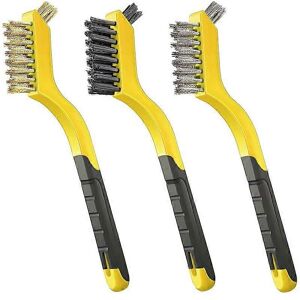 Unbranded (As show, One size) Set of assorted mini brushes with ergonomic handle 1 nylon, Unbranded (As show, One size) Set of assorted mini brushes with ergonomic handle 1 nylon,