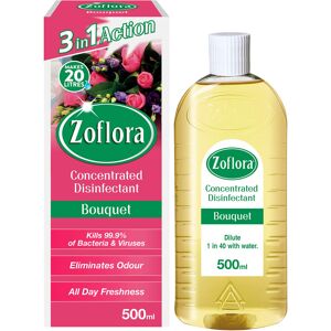Zoflora Bouquet Concentrated Multipurpose Disinfectant Liquid,1 x 500ml, Floral Zoflora Bouquet Concentrated Multipurpose Disinfectant Liquid,1 x 500ml, Floral
