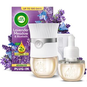 Air Wick Lavender Meadow & Bluebells Advanced Electrical Plug-In Kit 19ml, Lasts Air Wick Lavender Meadow & Bluebells Advanced Electrical Plug-In Kit 19ml, Lasts