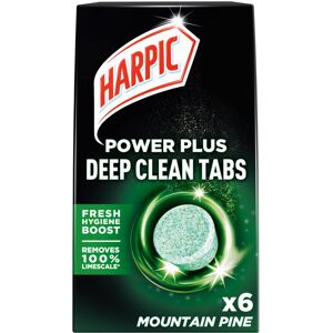 Harpic Power Plus Toilet Tablets (Pack 1 x 6): Deep Clean, Removes Limescale Harpic Power Plus Toilet Tablets (Pack 1 x 6): Deep Clean, Removes Limescale