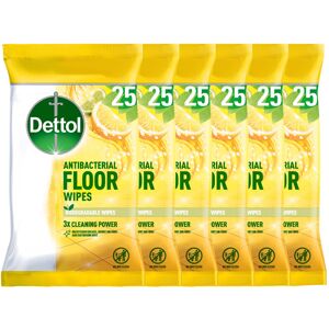 Dettol Antibacterial Citrus Floor Wipes - 150 Biodegradable Disinfectant Sheets, Dettol Antibacterial Citrus Floor Wipes - 150 Biodegradable Disinfectant Sheets,