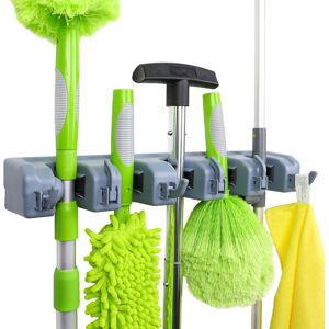 Amazon Basics Rectangular Heavy Duty Wall Mount Storage Broom Mop Holder or Tool Amazon Basics Rectangular Heavy Duty Wall Mount Storage Broom Mop Holder or Tool