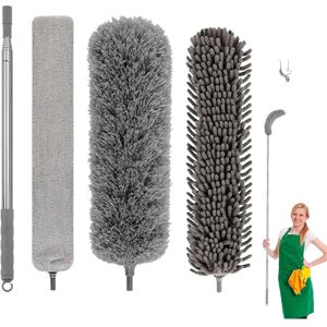 Unbranded 5PCS Extendable Handle Feather Duster 250cm Long Telescopic Duster Brush Set Unbranded 5PCS Extendable Handle Feather Duster 250cm Long Telescopic Duster Brush Set