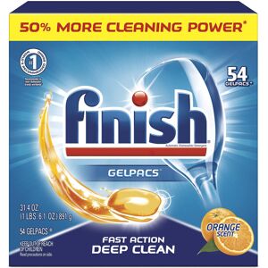 Finish Gelpacs Orange, 54ct, Dishwasher Detergent Tablets Finish Gelpacs Orange, 54ct, Dishwasher Detergent Tablets