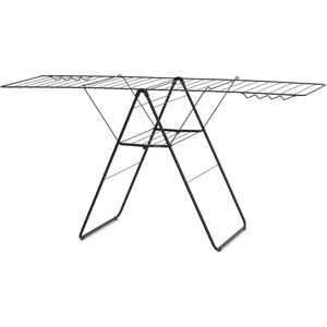 Brabantia HangOn Laundry Drying Rack (25m / Matt Black) Compact, Foldaway, Adjus Brabantia HangOn Laundry Drying Rack (25m / Matt Black) Compact, Foldaway, Adjus