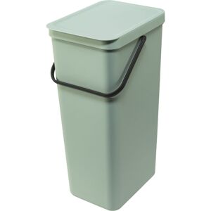 Brabantia Sort & Go Waste Bin 40L, Stay Open Lid, Jade Green Brabantia Sort & Go Waste Bin 40L, Stay Open Lid, Jade Green