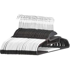 Amazon Basics Non-Slip Heavy Duty Plastic Hanger with Rubber and Horizontal Bar, Amazon Basics Non-Slip Heavy Duty Plastic Hanger with Rubber and Horizontal Bar,