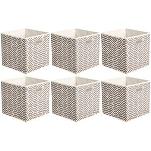 Amazon Basics Collapsible Fabrid Storage Cube Organiser Bins with Oval Grommets, Amazon Basics Collapsible Fabrid Storage Cube Organiser Bins with Oval Grommets,