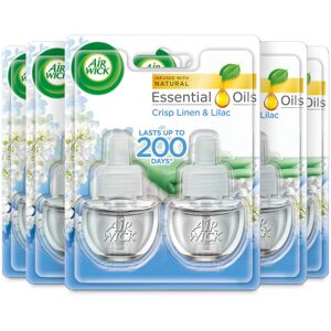 Air Wick Plug in Diffuser Twin Refill, Crisp Linen and Lilac, Pack 5 x 19ml, Lon Air Wick Plug in Diffuser Twin Refill, Crisp Linen and Lilac, Pack 5 x 19ml, Lon