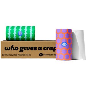 Who Gives A Crap - Eco-Friendly 100% Recycled 2 Ply Kitchen Roll (6 x Kitchen Ro Who Gives A Crap - Eco-Friendly 100% Recycled 2 Ply Kitchen Roll (6 x Kitchen Ro