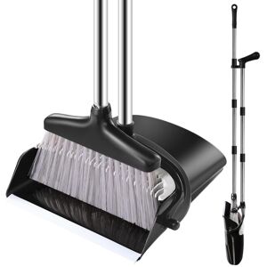 Bingobang Dustpan and Brush Set Long Handled ? Broom and Dustpan Set Reduce Bend Bingobang Dustpan and Brush Set Long Handled ? Broom and Dustpan Set Reduce Bend