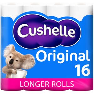 Cushelle Original Toilet Roll, 16 Longer Lasting Rolls, 16 Equals 24 Regular Rol Cushelle Original Toilet Roll, 16 Longer Lasting Rolls, 16 Equals 24 Regular Rol