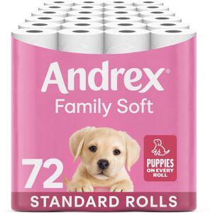 Andrex Family Soft Toilet Tissue 72 Rolls (Previously Andrex Gentle Clean) Gentl Andrex Family Soft Toilet Tissue 72 Rolls (Previously Andrex Gentle Clean) Gentl