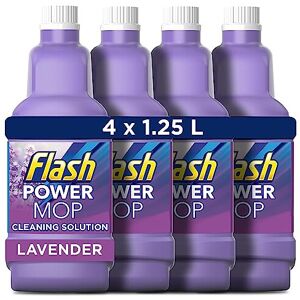 Flash Power Spray Mop Floor Cleaner Multi-Surface Cleaning Liquid Lavender 5L (1 Flash Power Spray Mop Floor Cleaner Multi-Surface Cleaning Liquid Lavender 5L (1