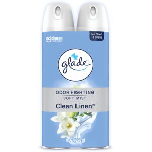 Glade Air Freshener Room Spray Clean Linen Scent Odor Fighting to Deliver Long Glade Air Freshener Room Spray Clean Linen Scent Odor Fighting to Deliver Long