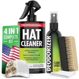 fortivo 4-in-1 Professional Hat Cleaning Kit - Removes Dirt and Stains Gentle Hat Clean fortivo 4-in-1 Professional Hat Cleaning Kit - Removes Dirt and Stains Gentle Hat Clean