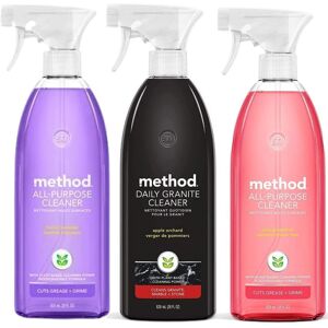 Method Cleaner Sprays - Multi-Surface Cleaners variety Pack - Stone Shower And Method Cleaner Sprays - Multi-Surface Cleaners variety Pack - Stone Shower And