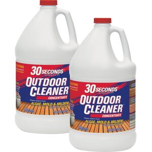 30 SECONDS Outdoor Mold & Mildew Cleaner & Stain Remover Concentrate 128 fl. o 30 SECONDS Outdoor Mold & Mildew Cleaner & Stain Remover Concentrate 128 fl. o