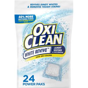 OxiClean White Revive Laundry Whitener and Stain Remover Power Paks 24 Count OxiClean White Revive Laundry Whitener and Stain Remover Power Paks 24 Count