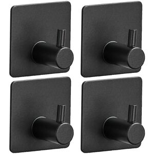 Unbranded (Brushed, One size) 4Pcs Self Adhesive Bathroom Robes Towel Hook Stainless Steel Unbranded (Brushed, One size) 4Pcs Self Adhesive Bathroom Robes Towel Hook Stainless Steel