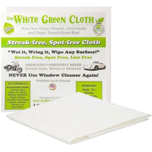 Das wei�-gr�ne Gerinnsel The White Green Cloth 1-Pack Reusable Cleaning Cloth for Streak-Free Windows Mi Das wei�-gr�ne Gerinnsel The White Green Cloth 1-Pack Reusable Cleaning Cloth for Streak-Free Windows Mi