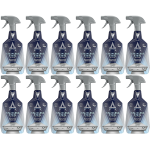 Astonish Stainless Steel Shine Cleaner Kitchen Grease Grime Dirt Spray 12x750ml Astonish Stainless Steel Shine Cleaner Kitchen Grease Grime Dirt Spray 12x750ml