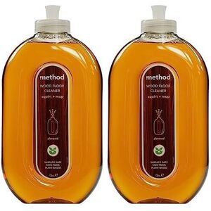 Method Wooden Floor Cleaner, Almond, 739 ml (Pack of 2) Method Wooden Floor Cleaner, Almond, 739 ml (Pack of 2)
