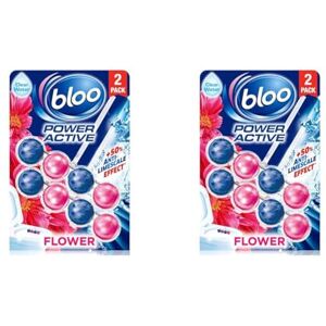 Bloo Power Active Toilet Rim Block, Fresh Flowers, 2 x 50g (Pack of 2) Bloo Power Active Toilet Rim Block, Fresh Flowers, 2 x 50g (Pack of 2)