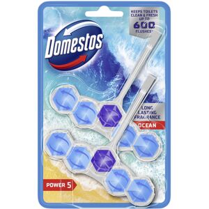 Domestos Power 5 Ocean Toilet Rim Blocks 2x 50 g toilet freshener with a long-la Domestos Power 5 Ocean Toilet Rim Blocks 2x 50 g toilet freshener with a long-la