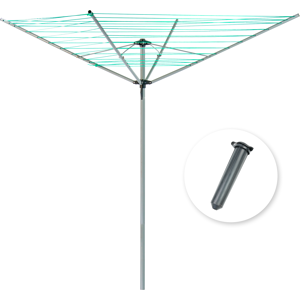 (4 Arm - 40m with Cover) KCT Rotary Washing Clothes Line Outdoor Rotating Spinni (4 Arm - 40m with Cover) KCT Rotary Washing Clothes Line Outdoor Rotating Spinni