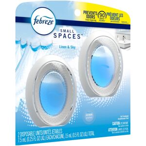 Febreze Small Spaces Linen & Sky Air Freshener (2 Count) - Eliminates Strong Odo Febreze Small Spaces Linen & Sky Air Freshener (2 Count) - Eliminates Strong Odo
