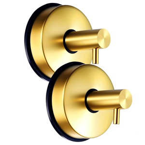 kepptory Suction Cup Hooks for Door Wreaths on Glass Shower Gold kepptory Suction Cup Hooks for Door Wreaths on Glass Shower Gold