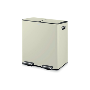 Tower Recycling Pedal Pin 40 Litres - Cream Tower Recycling Pedal Pin 40 Litres - Cream