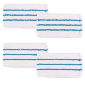 Exogio 4Pcs Steam Mop Replacement Clean Washable Cloth Pad Microfiber Cover for Black& Exogio 4Pcs Steam Mop Replacement Clean Washable Cloth Pad Microfiber Cover for Black&