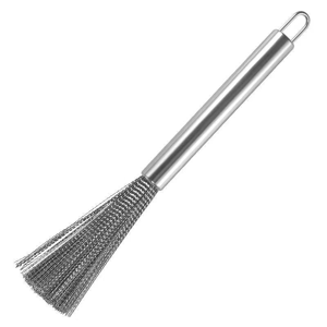 Saudism Brush for Kitchen Stainless Steel Wire and Handle with Hang Hook Scrub Dish Pot Saudism Brush for Kitchen Stainless Steel Wire and Handle with Hang Hook Scrub Dish Pot