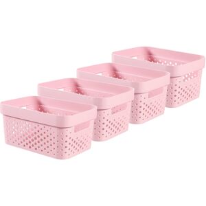 Curver Infinity Dots Set of 4 100% Recycled Small Storage Baskets 11 Litres - Pi Curver Infinity Dots Set of 4 100% Recycled Small Storage Baskets 11 Litres - Pi