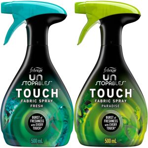 Febreze Unstopables Touch Fabric Spray and Odor Eliminator, Fresh & Paradise, 16 Febreze Unstopables Touch Fabric Spray and Odor Eliminator, Fresh & Paradise, 16