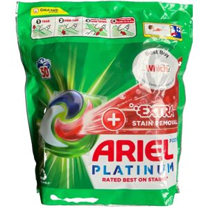 Ariel Platinum Plus Extra Stain Removal Pods, 50 Pods Ariel Platinum Plus Extra Stain Removal Pods, 50 Pods