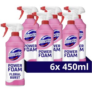 Domestos Power Foam Floral Burst Toilet & Bathroom Cleaner Spray sprays upside d Domestos Power Foam Floral Burst Toilet & Bathroom Cleaner Spray sprays upside d
