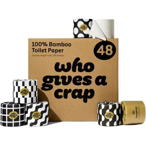 Who Gives A Crap ? Premium Bamboo Toilet Roll Box of 48 Toilet Rolls (3-Ply, 3 Who Gives A Crap ? Premium Bamboo Toilet Roll Box of 48 Toilet Rolls (3-Ply, 3