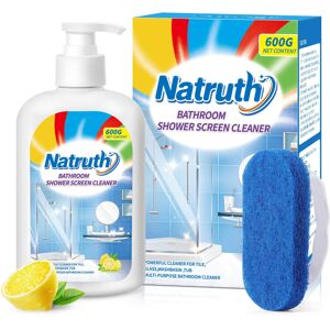 NATRUTH Bathroom Shower Screen Cleaner, 500ml/17.6oz Bathroom Glass Cleaner, Lim NATRUTH Bathroom Shower Screen Cleaner, 500ml/17.6oz Bathroom Glass Cleaner, Lim
