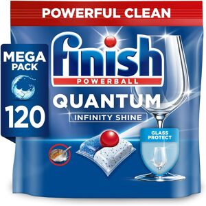 Finish Dishwasher Tablet, Quantum Infinity Shine, 120 Tablets, Fresh Scent, Powe Finish Dishwasher Tablet, Quantum Infinity Shine, 120 Tablets, Fresh Scent, Powe