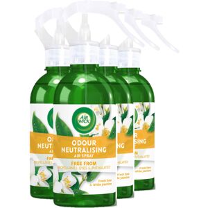 Air Wick White Dew and Jasmine Air Freshener Air Spray Pack of 4 Air Wick White Dew and Jasmine Air Freshener Air Spray Pack of 4