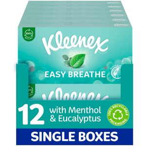 Kleenex? Easy Breathe Facial Tissues - Natural Menthol and Eucalyptus - 12 Boxes Kleenex? Easy Breathe Facial Tissues - Natural Menthol and Eucalyptus - 12 Boxes