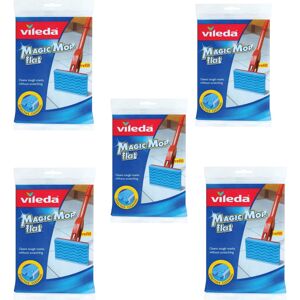 Vileda Magic Mop Flat Head Refill 5 Non-Scratch Head Replacement Vileda Magic Mop Flat Head Refill 5 Non-Scratch Head Replacement