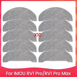 Unbranded For 10pcs Mop Cloth Pads Set For Imou Rv1 Prorv1 Pro Max Spare Parts Household C Unbranded For 10pcs Mop Cloth Pads Set For Imou Rv1 Prorv1 Pro Max Spare Parts Household C