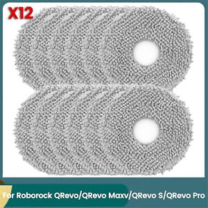 Unbranded For 12pcs Microfiber Mop Cloths For Roborock Qrevoqrevo Maxvqrevo Sqrevo Pro Rob Unbranded For 12pcs Microfiber Mop Cloths For Roborock Qrevoqrevo Maxvqrevo Sqrevo Pro Rob